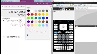 TEKS 12A  Exponential Function Notation