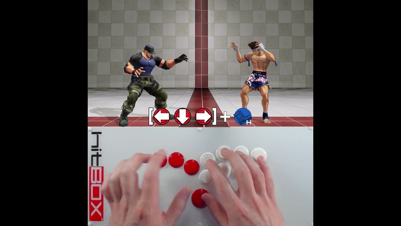 Tap Or Slide For Half Circles In KOF XV HitBox HowToHitBox KOFXV Leverless