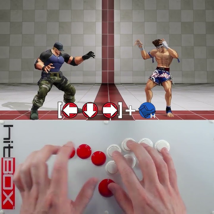 Tap or Slide for Half-Circles in KOF XV #HitBox #HowToHitBox #KOF #KOFXV #Leverless