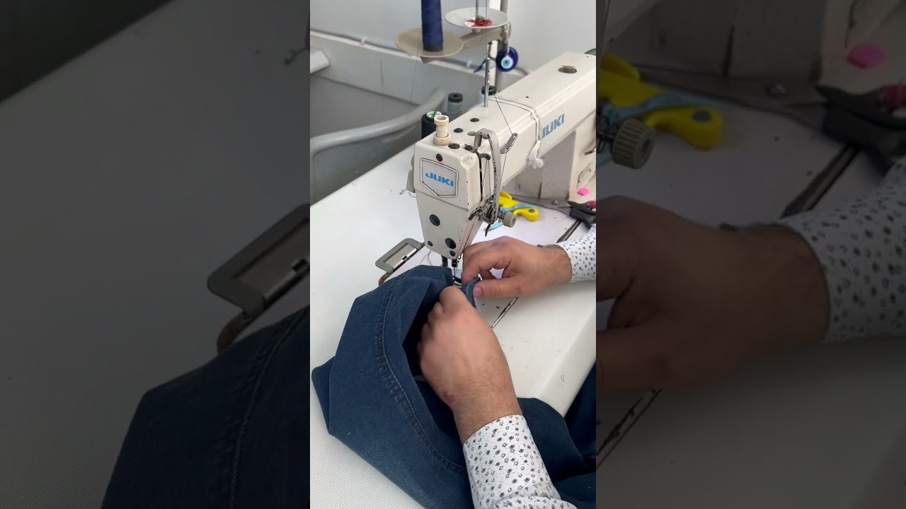 Orjinalin paça yapma ve bel daratma original leg shortening and waist reduction#dikişdersleri#dikiş