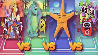 🎮Digital Circus VS Monsters At Work VS OceanGegagedigedagedago VS Smiling Critters AmongUs|Tiles Hop