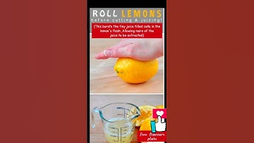 Tips to extract more juice from lemons #shorts #shortsvideo #shortsfeed #kitchentips # cookinghacks