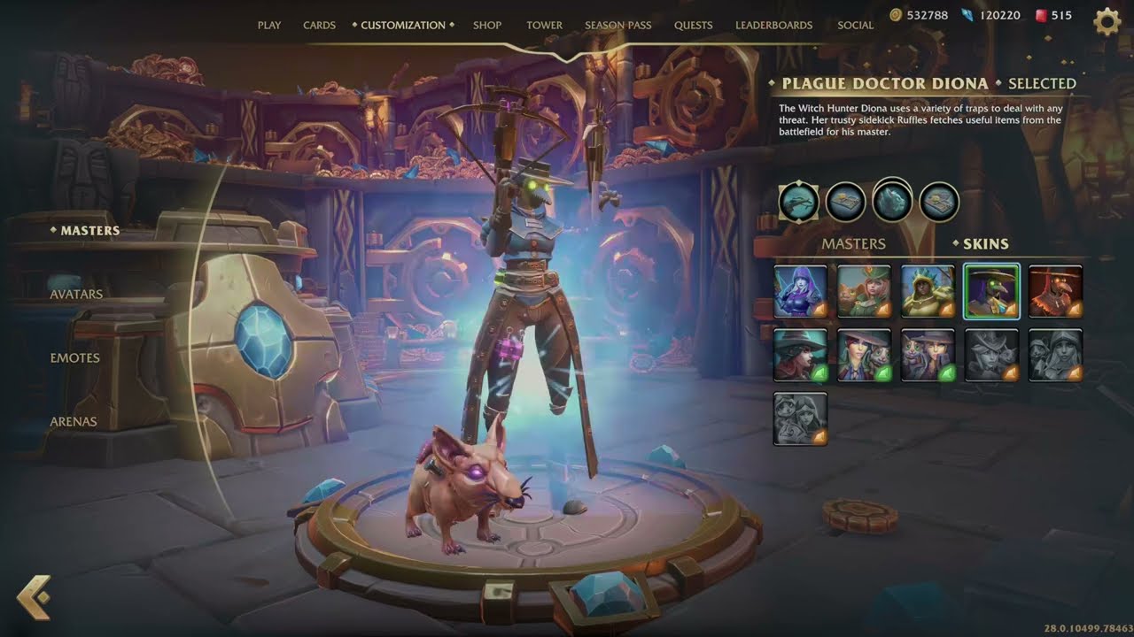 Minion Masters Diona Build me up Buttercup Call To Arms Building off meta deck tech and gameplay