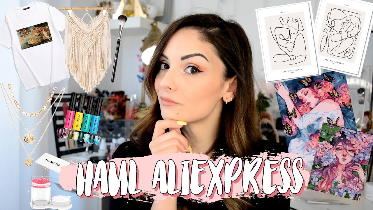 🔥😱 HAUL ALIEXPRESS! Uñas, joyas, cuadros, tapiz de macramé, camisetas mal...
