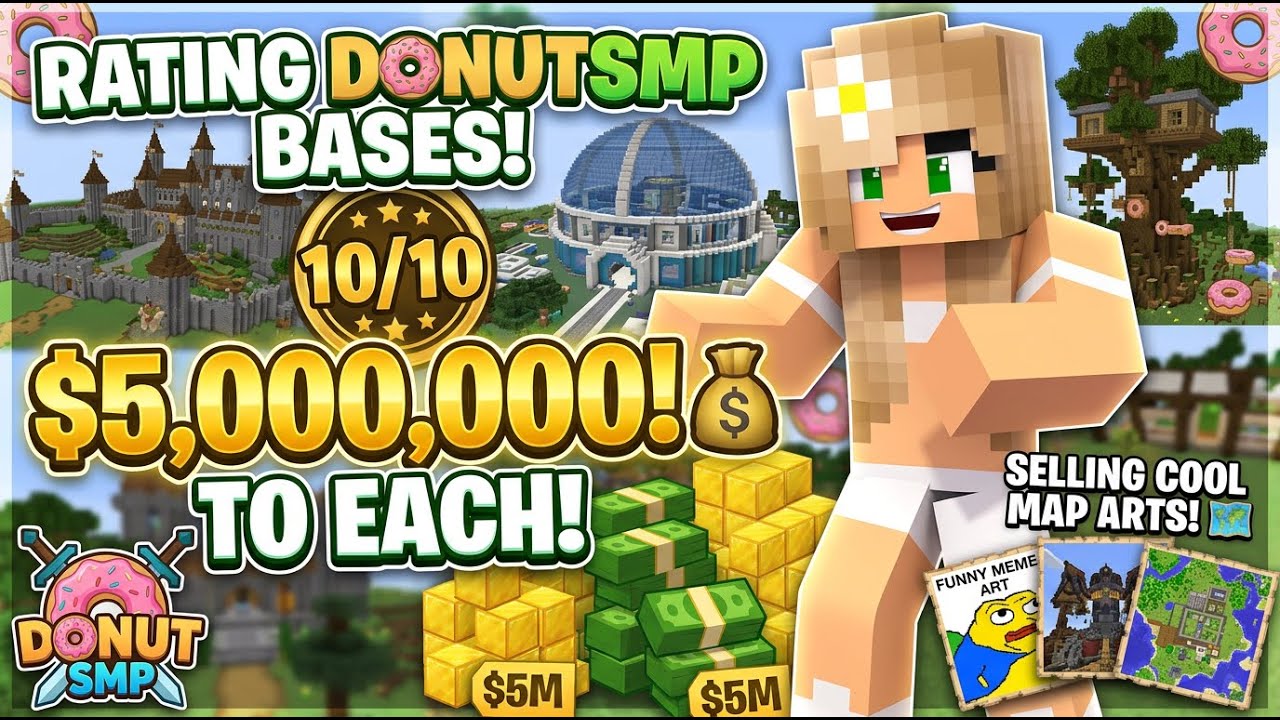 Donut SMP! Rating Bases!!! - YouTube