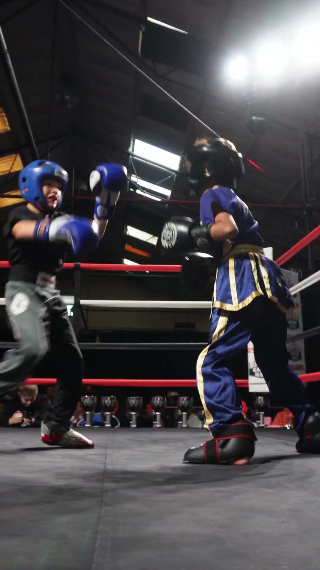 Young Kickboxers going at it. Awesome Kickboxing action from Battle of Knights.