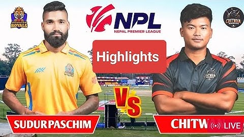 Chitwan Rhinos vs Sudurpaschim Royals Highlight HD #highlights #npl