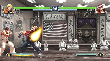 Ryo Sakazaki VS Terry Bogard (Hardest AI) - The King of Fighters XIII (FULL HD 60 FPS)