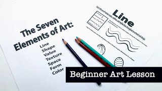 Beginner Art lesson || Using Line: an Element of Art