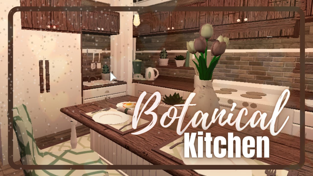 Bloxburg Botanical Kitchen Speedbuild No Gamepass 20k Roblox Youtube