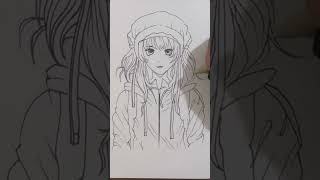 Dibujo lápices y marcador #dibujo #anime #creativecommons #arte #drawing