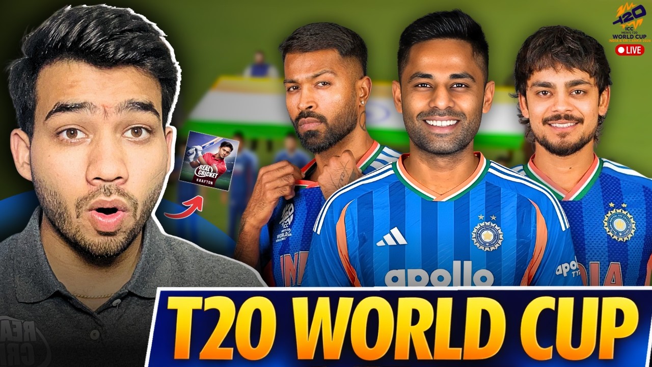 LIVE IND vs ZIM 🏆 | T20 World Cup 2026 in Real Cricket | #realcricket