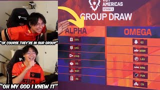 TenZ Reacts To VCT Americas 2025 STAGE 1 LIVE DRAW (100T & SEN Again)
