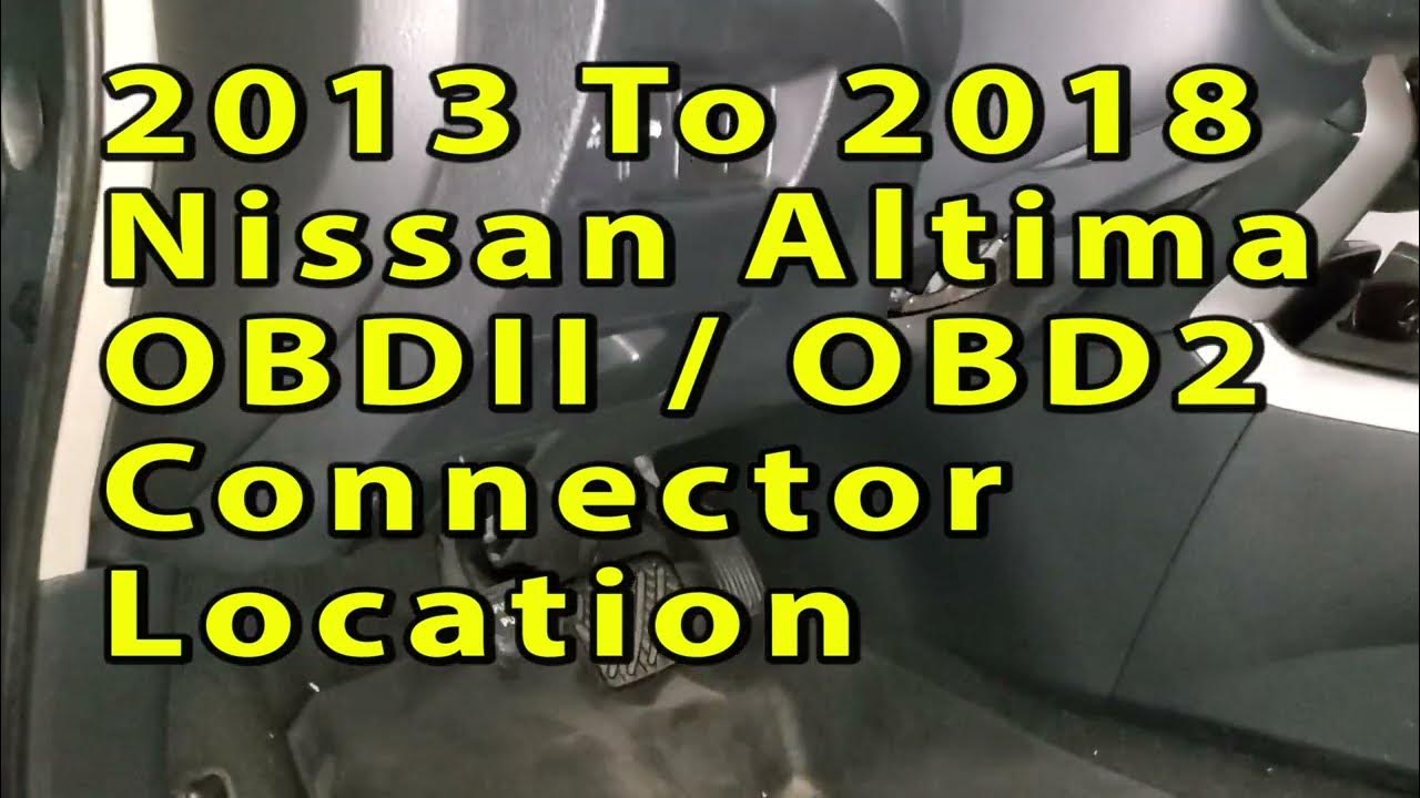 Nissan Altima OBD2 OBDII On-Board Diagnostics Port Connector Location