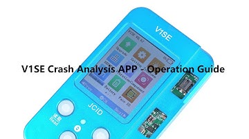 JCID V1SE Crash Analysis APP - Operation Guide #v1se #jcid #crashanalysis