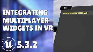 HOW TO INTEGRATE MULTIPLAYER WIDGETS IN VR | UE5 TUTORIAL