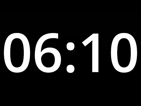 06 MINUTE 10 TIMER  with alarm -  370 second COUNTDOWN Clock Alarm