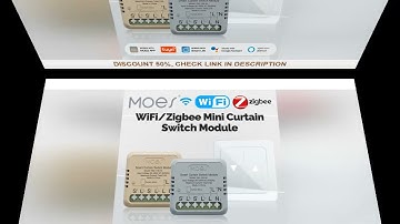 MOES Tuya ZigBee WiFi Mini Curtain Switch Module Smart For Rocker Reset Switch Work With Google Home