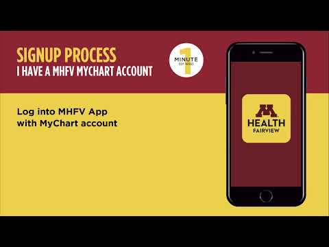 Signing up for the M Health Fairview app with your MyChart account