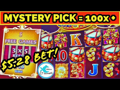 MYSTERY PICK DOWNGRADE LEADS TO HUGE WIN! 🥁 BANG THAT DRUM! DANCING DRUMS SLOT MACHINE