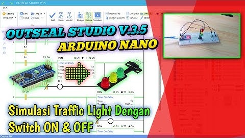 Arduino PLC_ Simulasi Traffic Light dengan Switch ON & OFF.. Part-1