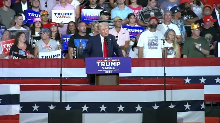 Donald Trump turns his full focus on VP Harris at first rally since Biden's exit from 2024 race