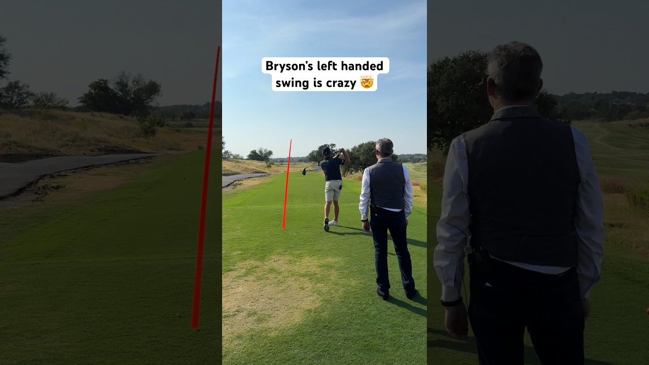 Could Bryson break 75 left handed? 