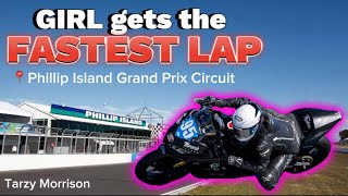 Girl gets the FASTEST lap at PI !!