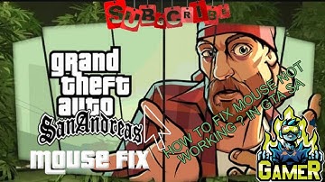 How to Fix Mouse Not Working In GTA SA #Gamerkanappi