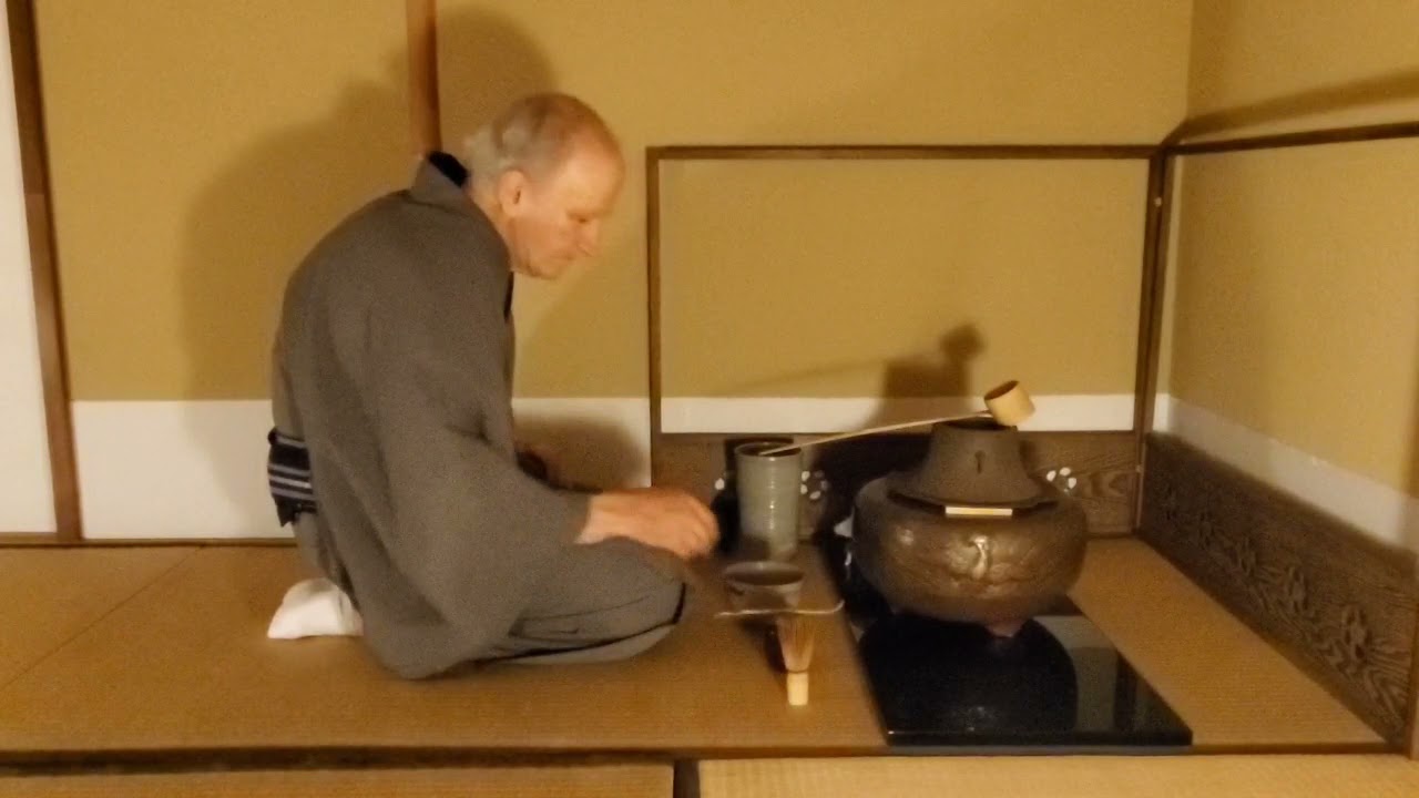 男子薄茶鳳凰風炉長板一つ飾り male thin tea w/ the long board