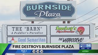 Burnside Plaza damaged in heavy fire