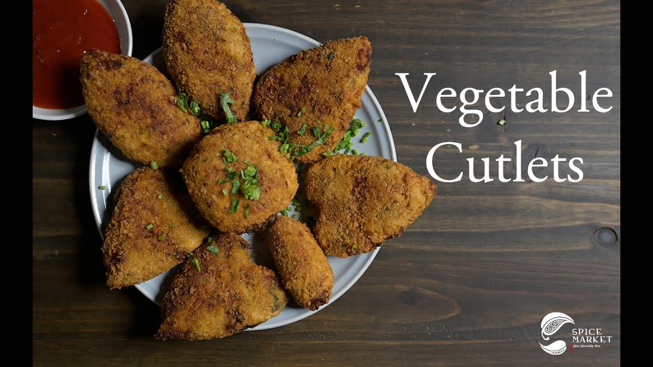 インド料理 ★ スパイスが効いた 野菜たっぷり ベジタブルカツレツ の作り方　 ★ Indian cuisine How to make Vegetable cutlets