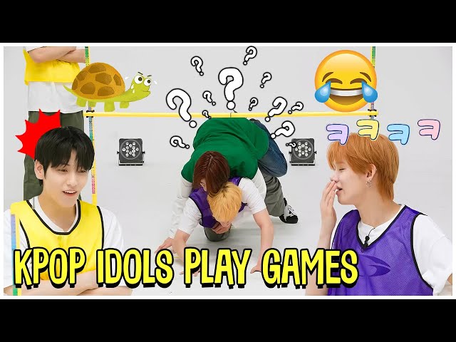 How Kpop Idols Play Games - Funny Moments class=