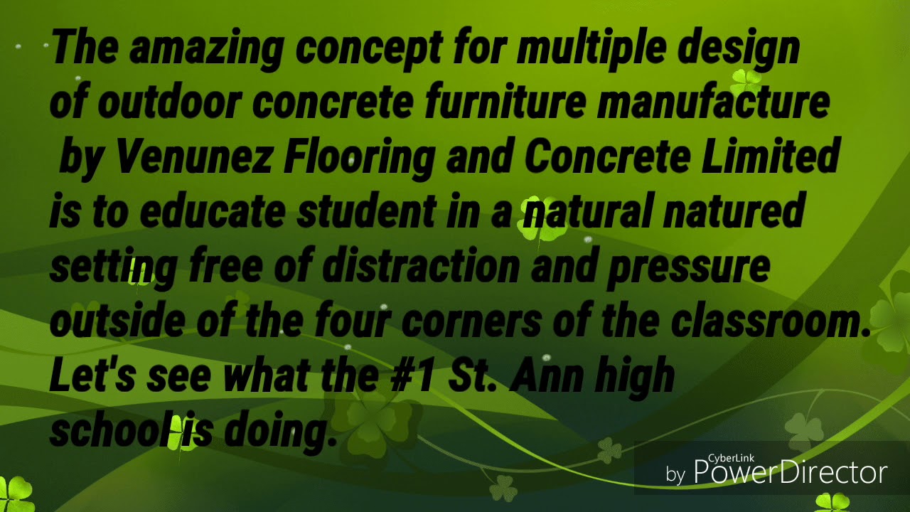 Best concrete benches for schools in Jamaica YouTube