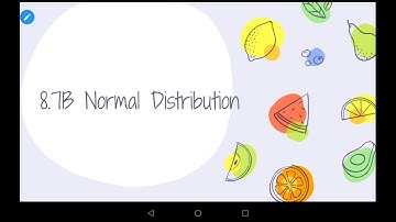 Finite Math 8.7B Normal Distribution