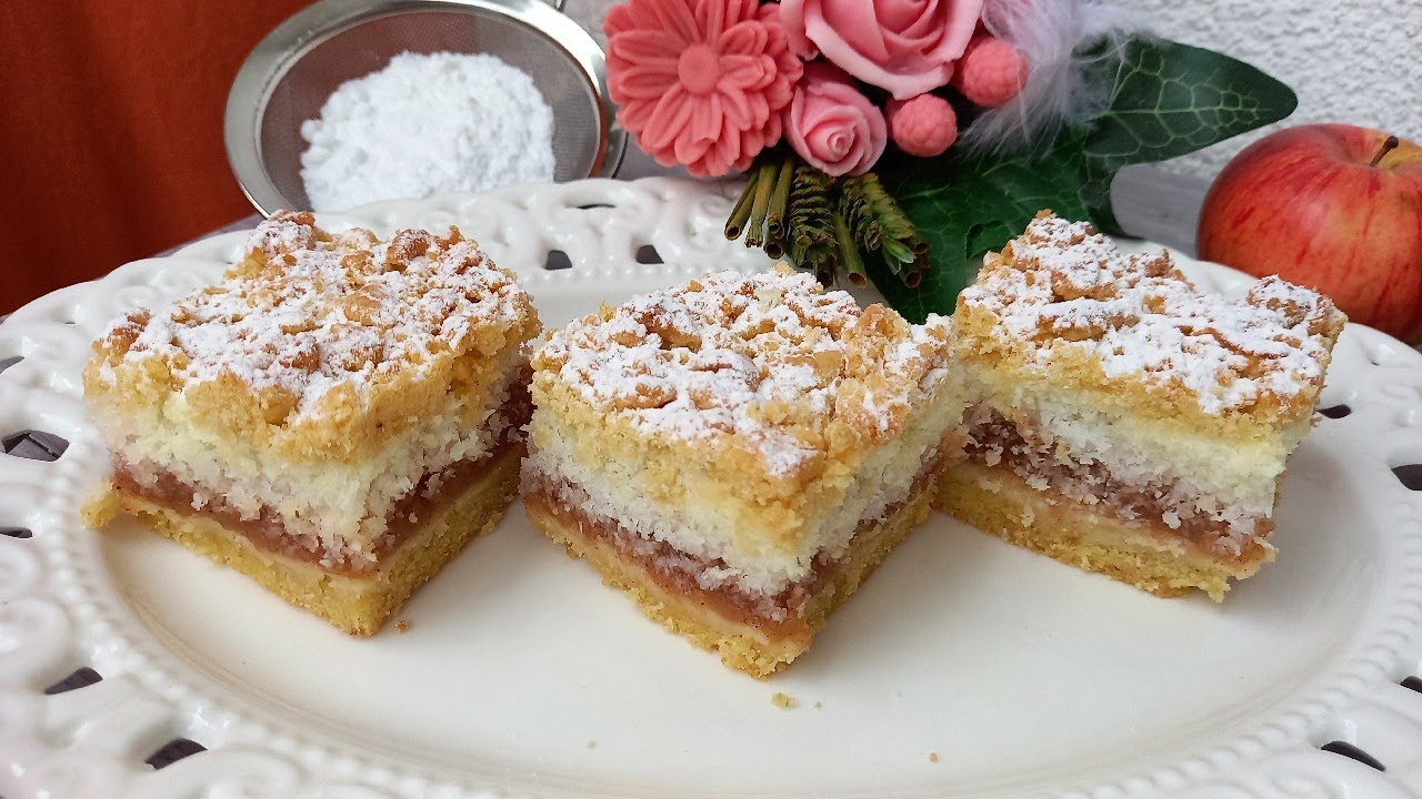 SNjEŽNA KRALjICA Prhka pita sa jabukama i kokosom-Snow Queen @jednostavnakuhinja