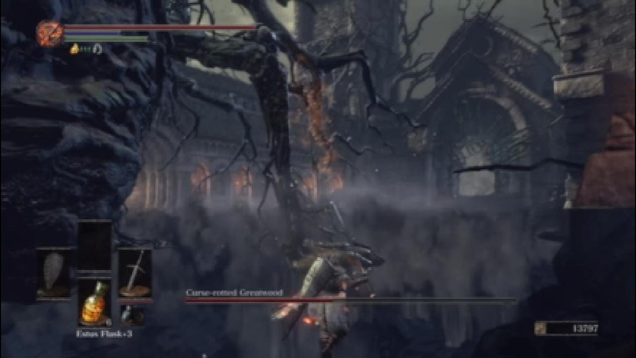 Tree Boss Ds3 Dark Souls III | Curse-rotted Greatwood | Boss Fight - YouTube