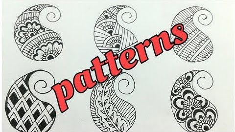 Basic steps of Mehndi Design Class- 7 Filling Patterns for Beginners Tutorial