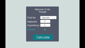 Pythagoras Theorem In C#
