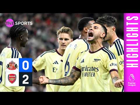 Raya & Guimarães Make The Difference 🔴 | Sunderland 0-2 Arsenal | Premier League Highlights