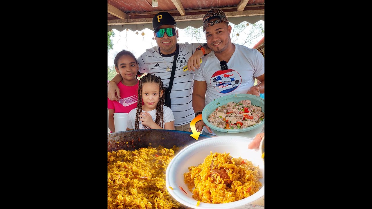 Gracias a esta Familia que vino desde New York por este Exquisito Locrio hecho totalmente en Leña ♥