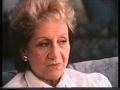 Conny Stuart, in TV-documentaire "Markant", 1984. Interview over haar leven en werk.