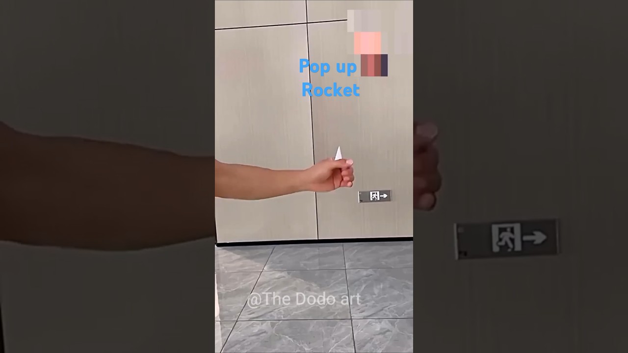How to pop this rocket! How to make pop Rocket_paper Rocket! Paper crafting_easy to make_amazing