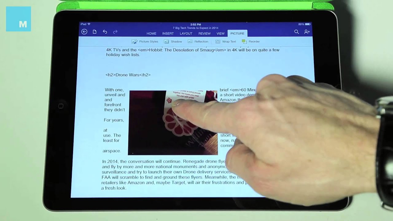 Hands On: Microsoft Office for iPad - YouTube