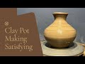 Satisfying round pot making with Clay pottery video #pottery #satisfying #viral #trending #video