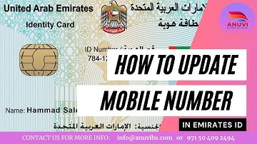 How to Update Mobile Number in Emirates ID?