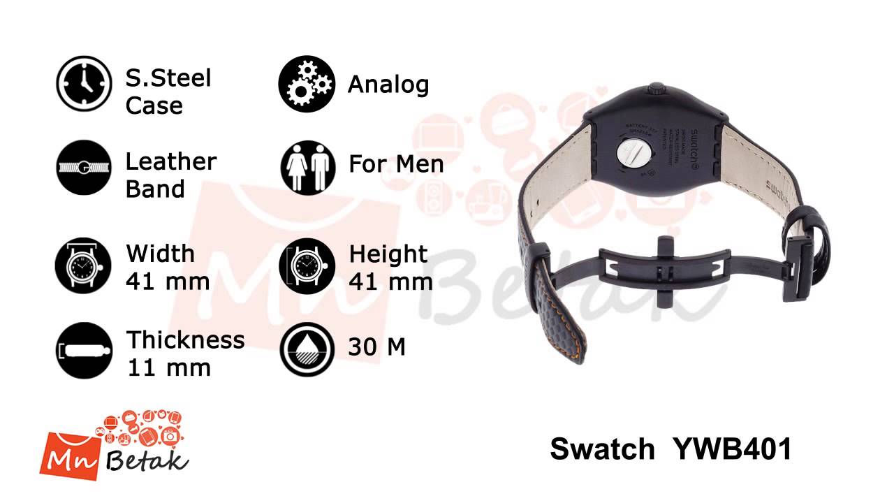 Swatch CARBONATA Watch YWB401 ساعه يد رجالى سواتش MnBetak.com - Official Video