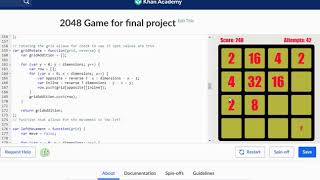 CODE EXPLINATION 2048 YASH MEHTA