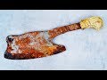 Old Rusty Meat Cleaver Restoration