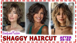 BEST💕 HAIRCUTS 2024 for medium hair. shaggy bob.thin hair.